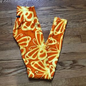 K- Deer Leggings, bright, butterflies